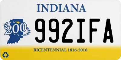 IN license plate 992IFA