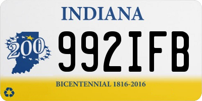 IN license plate 992IFB