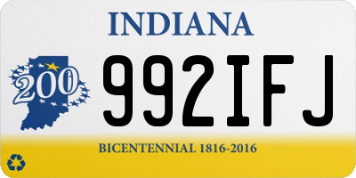 IN license plate 992IFJ