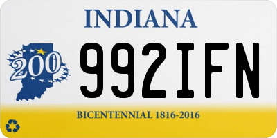 IN license plate 992IFN