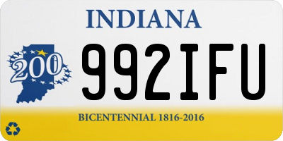 IN license plate 992IFU