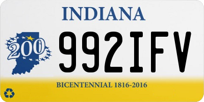 IN license plate 992IFV