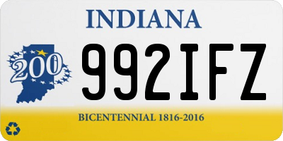 IN license plate 992IFZ