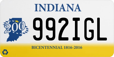 IN license plate 992IGL