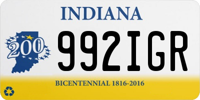 IN license plate 992IGR