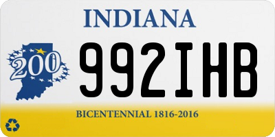 IN license plate 992IHB