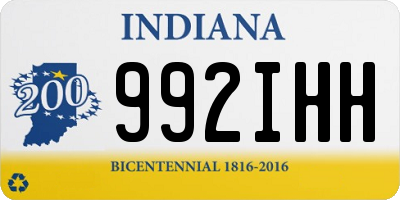 IN license plate 992IHH