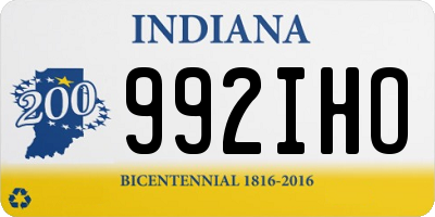 IN license plate 992IHO