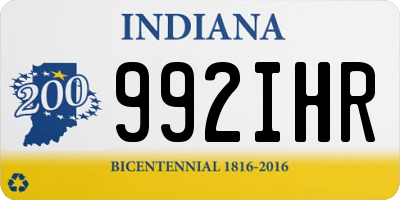 IN license plate 992IHR