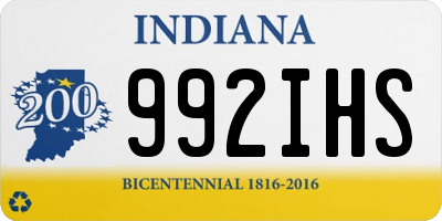 IN license plate 992IHS