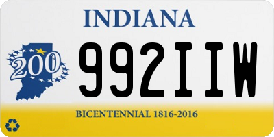 IN license plate 992IIW