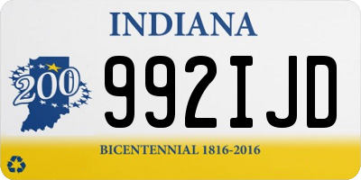 IN license plate 992IJD