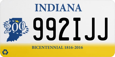 IN license plate 992IJJ