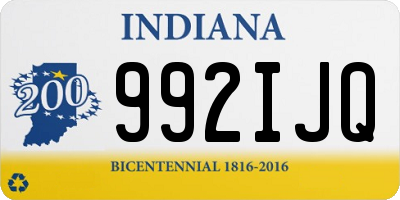 IN license plate 992IJQ