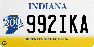 IN license plate 992IKA