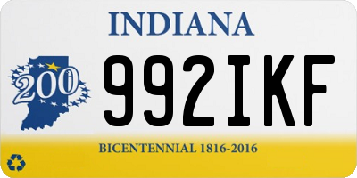 IN license plate 992IKF