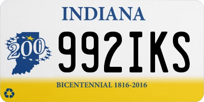 IN license plate 992IKS