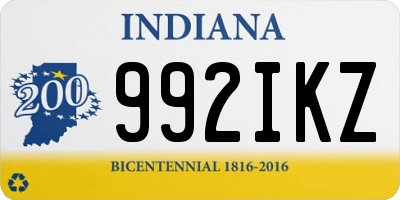 IN license plate 992IKZ