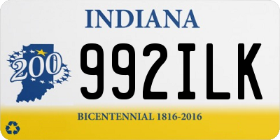 IN license plate 992ILK