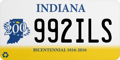 IN license plate 992ILS