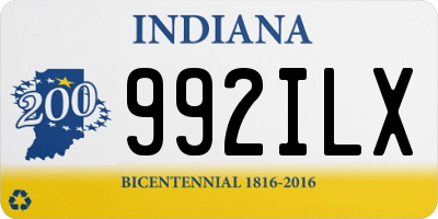 IN license plate 992ILX