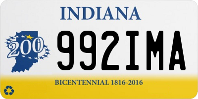 IN license plate 992IMA