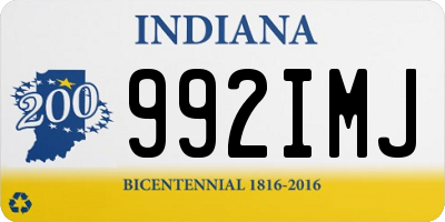 IN license plate 992IMJ