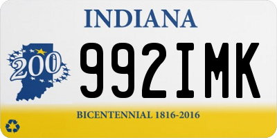 IN license plate 992IMK