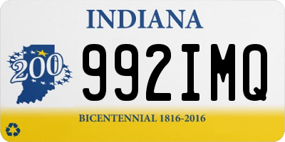 IN license plate 992IMQ