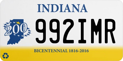 IN license plate 992IMR