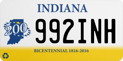 IN license plate 992INH