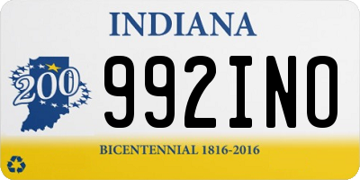 IN license plate 992INO