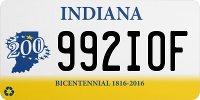 IN license plate 992IOF