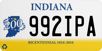 IN license plate 992IPA