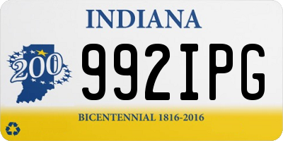 IN license plate 992IPG