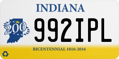 IN license plate 992IPL