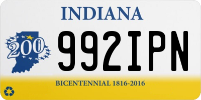 IN license plate 992IPN