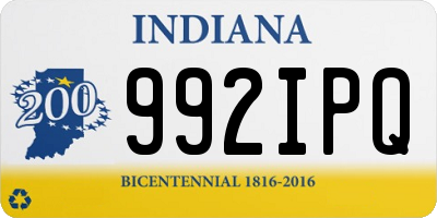 IN license plate 992IPQ