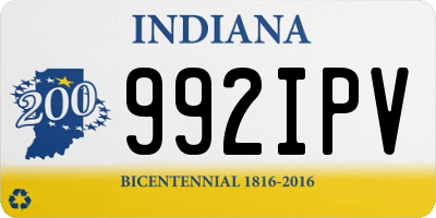 IN license plate 992IPV