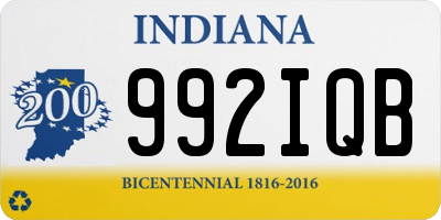 IN license plate 992IQB