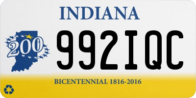 IN license plate 992IQC
