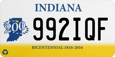 IN license plate 992IQF