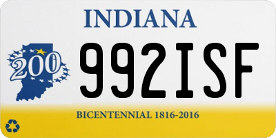 IN license plate 992ISF