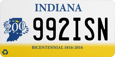 IN license plate 992ISN