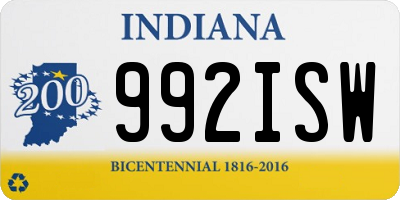 IN license plate 992ISW