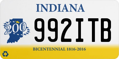 IN license plate 992ITB