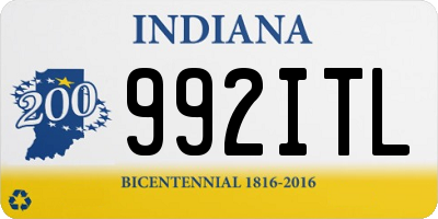 IN license plate 992ITL