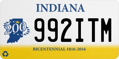 IN license plate 992ITM