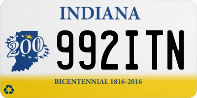 IN license plate 992ITN