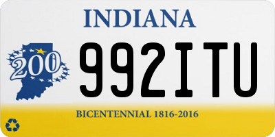 IN license plate 992ITU